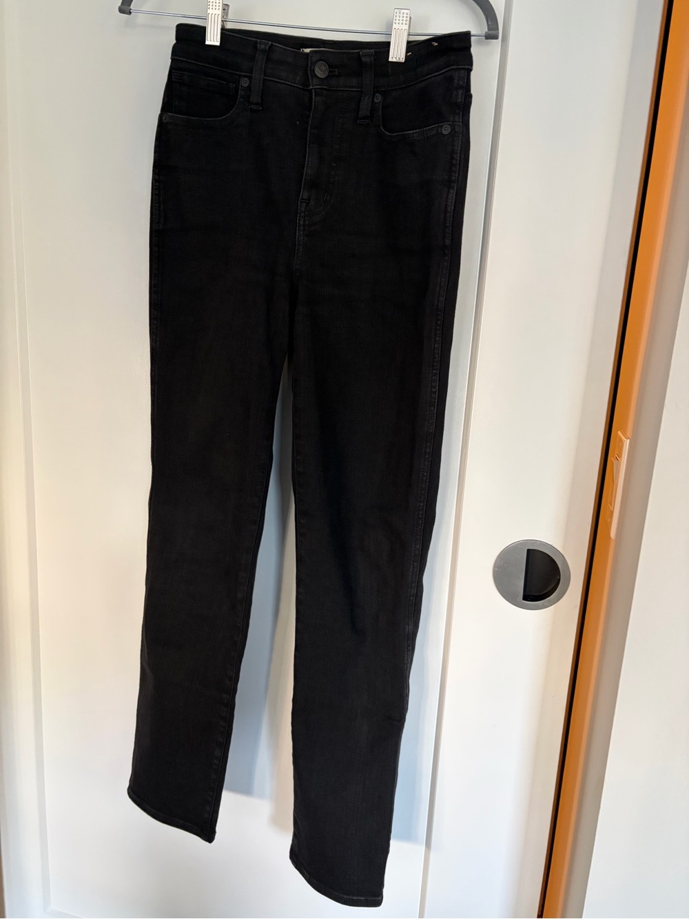 Madewell Black Denim Women’s Curvy Stovepipe Jean